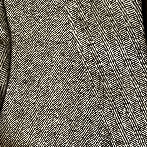 StudioSuits Wool Tweed Sport Coat Herringbone Brown Ticket Pocket 38 Academia - Picture 3 of 16